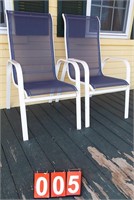 pr. porch metal framed chairs