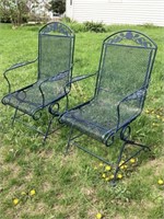 Metal mesh patio chairs
