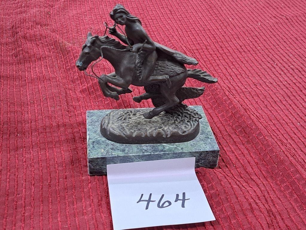 Frederick Remington small Indian on horse statue
