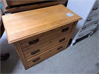 Maple 3 drawer dresser, nice finish