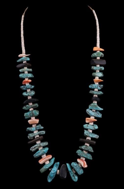 Native American early fetish Stormy Mtn Turquoise