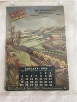 Minneapolis Moline 1948 Calendar