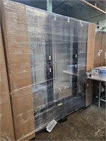 Imbera G372 78" 3 Section Glass Door Merchandiser