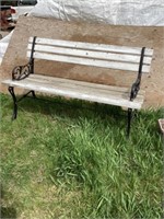 48 inch cast-iron park bench