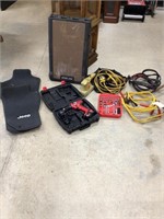 Assorted tools and car accessories