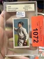 1909-11 T206 PIEDMONT SMITH MI ET8 BASEBALL CARD