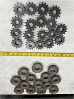 Various Types And Sized Sprockets
