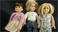 American Girl Doll Trio