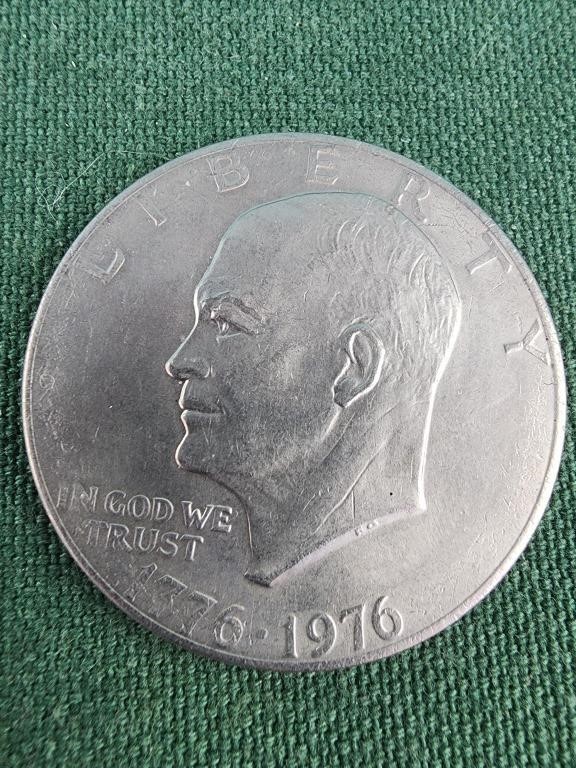 1776-1976 One Dollar Eisenhower Liberty Bell Moon