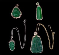 Asian Nephrite Jade and Jade Style Jewelry