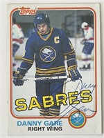 Buffalo Sabres Danny Gare 1981 Topps #14 signed tr