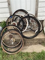 Multiple bike tires