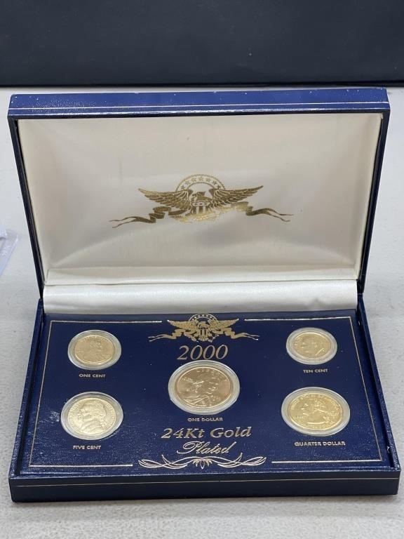 2000 24K Gold Plated Coin Collection