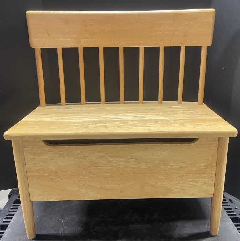 Child-sized Wooden Deacon’s Bench. Approx. 21.5?