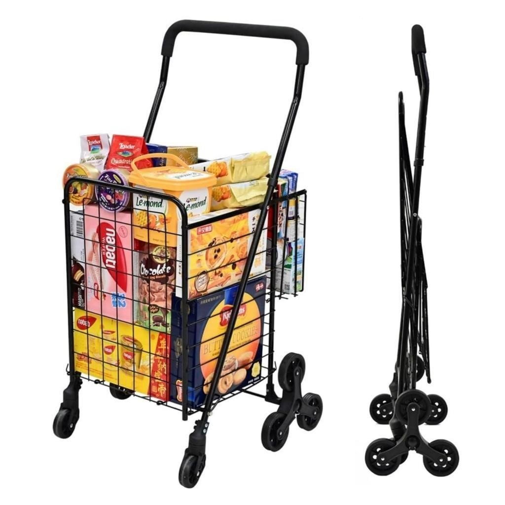 Grocery Shopping Cart with 360Â° Rolling Swivel