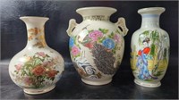 Lot of Vintage Japanese Porcelain Vases