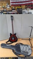 FIRST ACT ELECTRIC GUITAR W/STAND & CARRY CASE