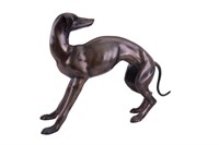 Vintage Bronze Whippet / Dog Statue