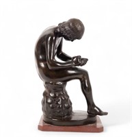 Boy With Thorn Bronze Sculpture