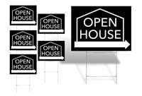 Open House Yard Signs - (5 Pack) - Real Estate