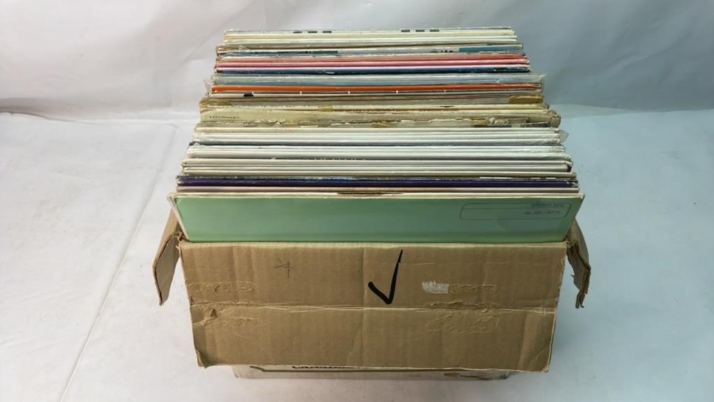 Box of records lot