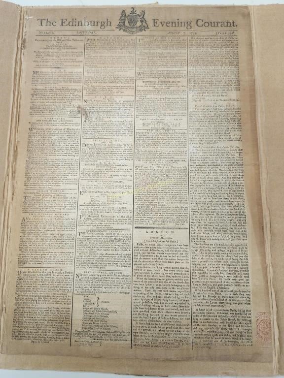 Edinburgh Evening Courant Aug 7, 1790