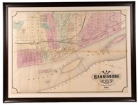 1875 Map of Harrisburg, PA