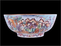 18th Century Chinese Porcelain Punch Bowl