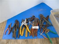 Wire Strippers, Pruners & Assortment of Pliers