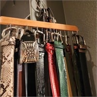 Lot of Men's Belts w/ Python Belt
