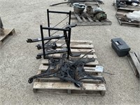 Iron Bench Ends, Table Legs and Metal Rack