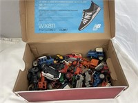 Box of small Hot wheel Cars approx 25