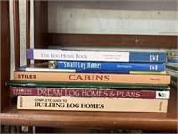 Log Home and Cabin Book Lot