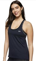 UNDER ARMOUR WOMENS LARGE KNOCKOUT BLACK TANK TOP
