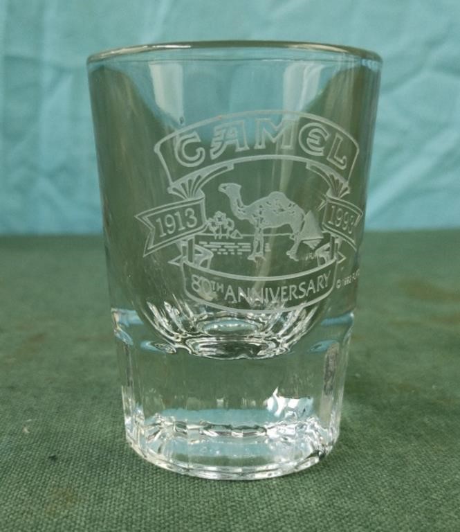 Camel 80th anniversary shot glass