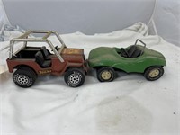 Tonka Jeep 6" & Tonka Race Car 6"