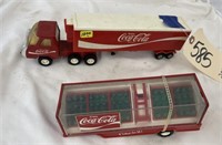 Lesney Coca Cola Truck & Trailer 11"