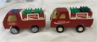 2 Buddy L Coca Cola Delivery Vans 4"