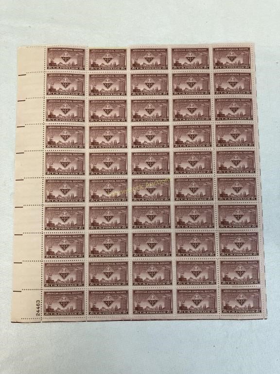 1951 Mint Sheet US Postage American Chemical