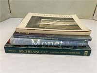Art Books Wyeth, Rockwell, Monet, Michelangelo