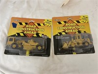2 Ertl Die Cast Road Construction Toys NIB