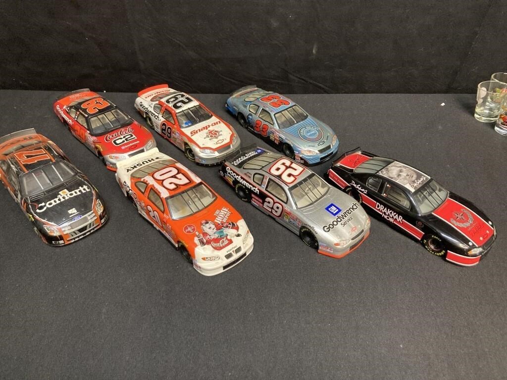 SEVEN NASCAR DIECAST REPLICAS NO PACKAGING