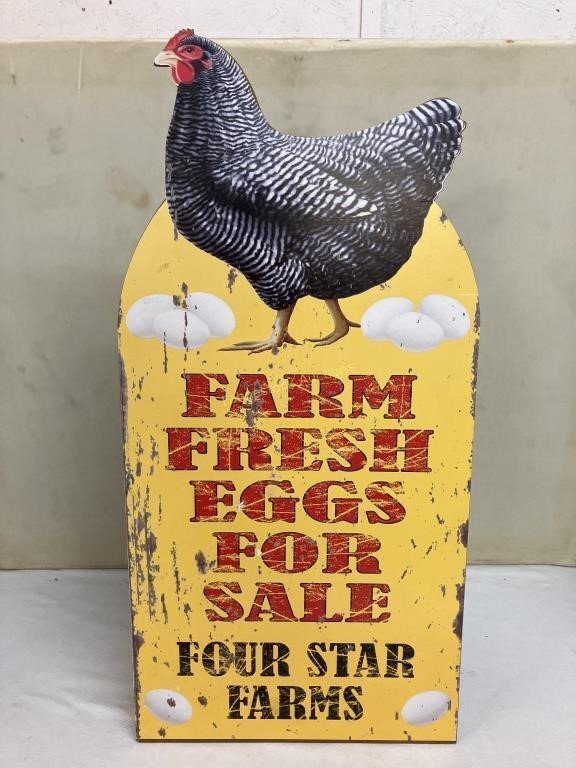 Farm Fresh Eggs Standup Sign