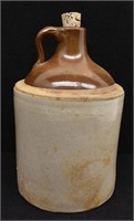 Two-Tone Stoneware Pottery Jug
