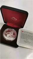 1985 National parks Canada 1 Dollar Coin with case