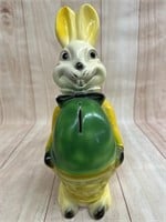 Easter Bunny Bank Vintage Chalk Carnival Prize