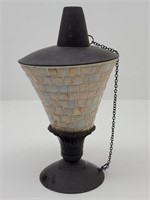 Mosaic Tiki Torch Lamp 9.5" Tall