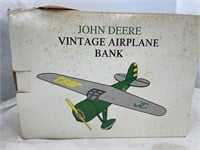Spec Cast John Deere Airplane Bank in box