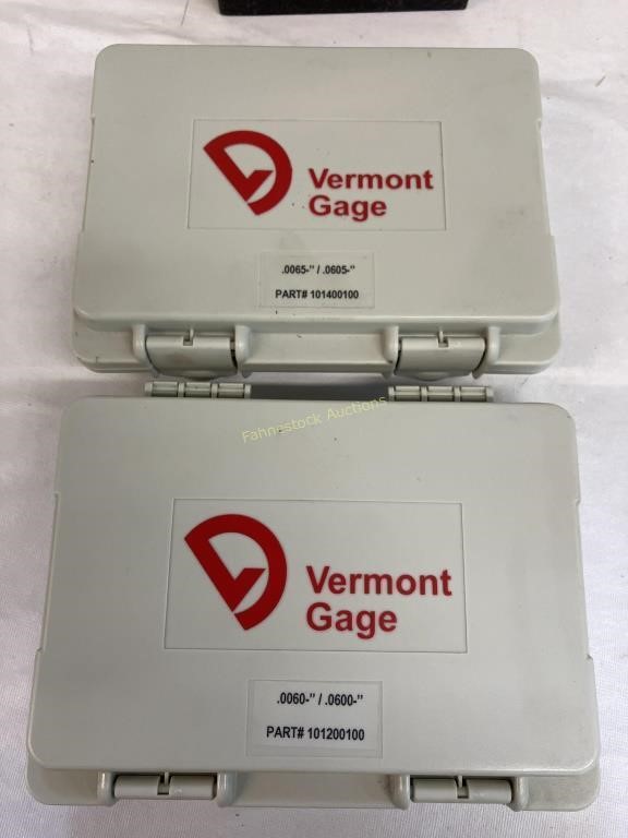 2 Vermont Machinist Gage Pin Gage Sets