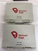 2 Vermont Machinist Gage Pin Gage Sets